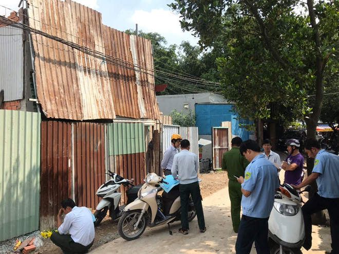 Cơ quan chức năng quận 12, TP.HCM đang xử lý một công trình xây dựng không phép  ở phường Tân Chánh Hiệp do ông Trần Quang Tuệ làm chủ đầu tư